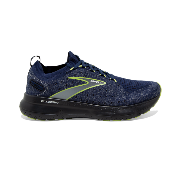 Brooks Men's Glycerin StealthFit 20 Blue/Ebony/Lime