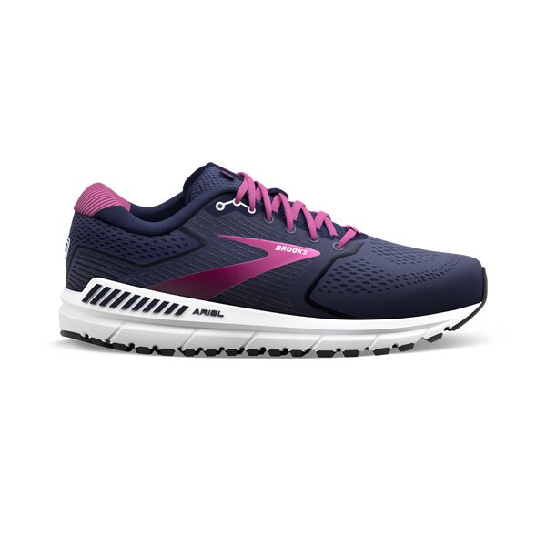 Brooks Women's Ariel '20 Peacoat/Vivid Viola/White