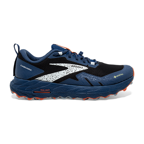 Brooks Men's Cascadia 17 GTX 062 Black/Blue/Firecracker