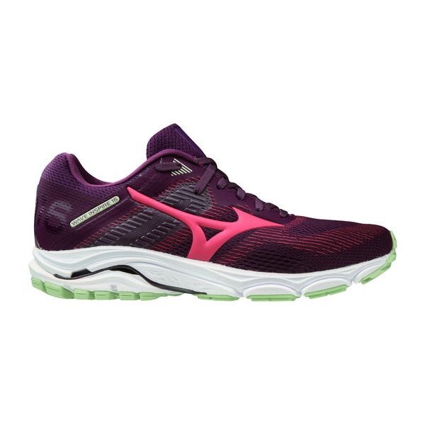 ミネ Mizuno Women's Wave Inspire 16 Mauve Wine/Cayenne
