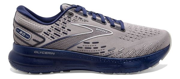 Brooks Glycerin 20 Gray Blue Mens US Size 12 EUR 46 1103821D070 Running Shoes Brooks Glycerin 20 Mens Size 12 D Gray Blue Running Shoes  main image 2