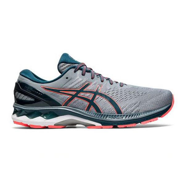 靴 asics gel kayano 27cm Asics MENS GEL-KAYANO 27 021 Sheet Rock / Magnetic Blue